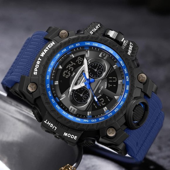 KXAITO Men's Waterproof Military Racing car Dashboard Design Watch - Picture 3 of 6